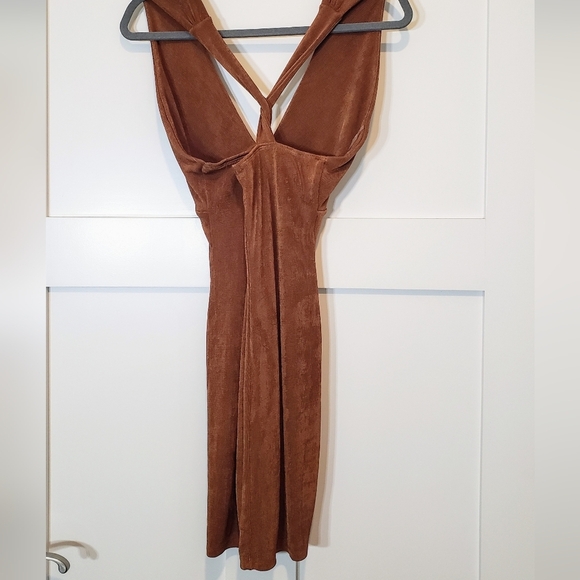 Wild Fable Copper Mini Dress Lined Stretchy Size Small Brand New W/Tags - Picture 10 of 10